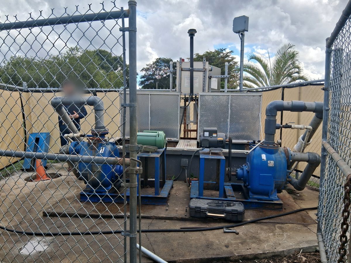 Three private pump stations: testing and evaluation